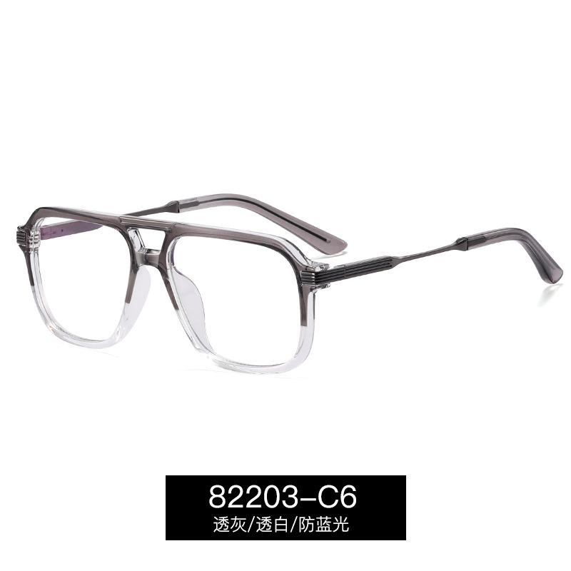 Blue Light Blocking Reading Glasses Square Nerd Eyeglasses TR90 Trendy Big Frame Gradient Mens Computer Goggle Optical Glasses
