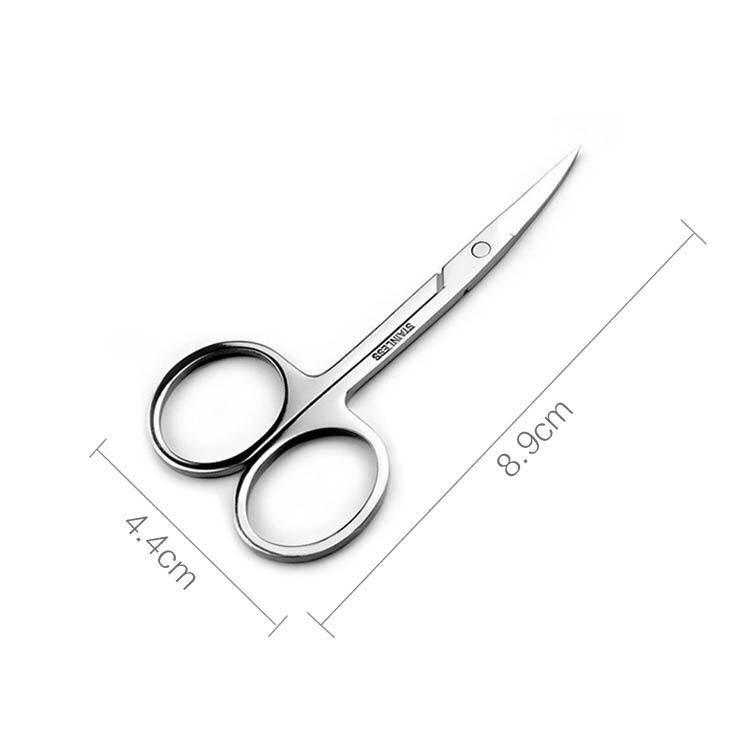Premium Stainless Steel Beauty Scissors for Eyebrows, Lashes & Nose Hair – Beginner-Friendly, Portable Lash Extension Tool
