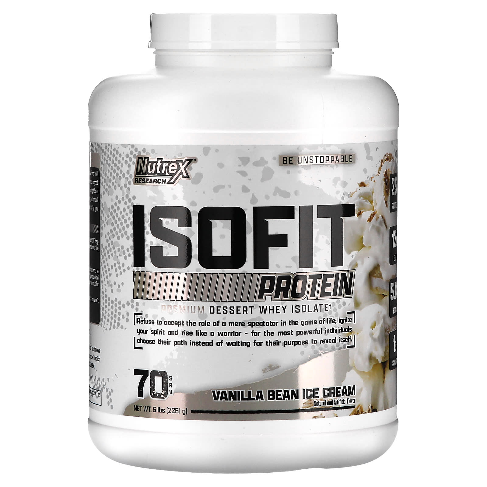 

Isofit Protein, Vanilla Bean Ice Cream, 2,261G (5Lb)