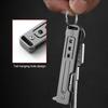Stainless Steel Mini Folding Knife Scalpel Fast Open Unboxing Replaceable #24 Blade EDC Survival Multitool Keycahin Pocket Knife
