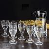 6pcs/7pcs Set Small Wine Glass One Beaker Glass Wine Dispenser Wine Pot Spirit Baijiu Cups Wine Set Household Mini Shot Glasses