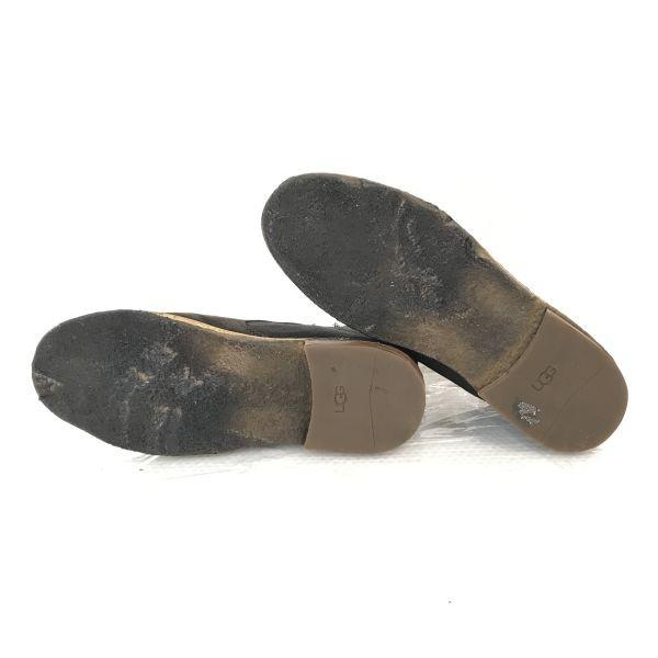 UGG Chukka Short Boots US6.5 23.5 Brown Side Zip Mouton Crepe Desert Boots(USED)