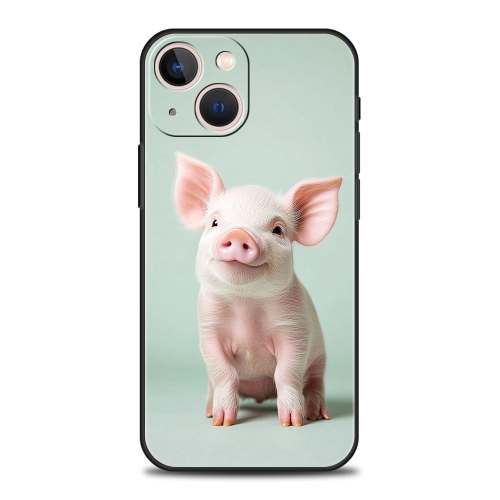 

Cute Pig Phone Case Cover for iPhone 17 16 15 14 13 12 11 Pro Max 17 Air Plus Shockproof Soft TPU Shell Fundas Capas Coque Bags iPhone 14Pro Max