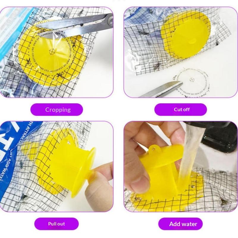 1Pcs Mosquito Trap Catcher Hanging Fly Trap Disposable Fly Catcher Bag Fly Wasp Insect Bug Killer Flies Trap For Outdoor