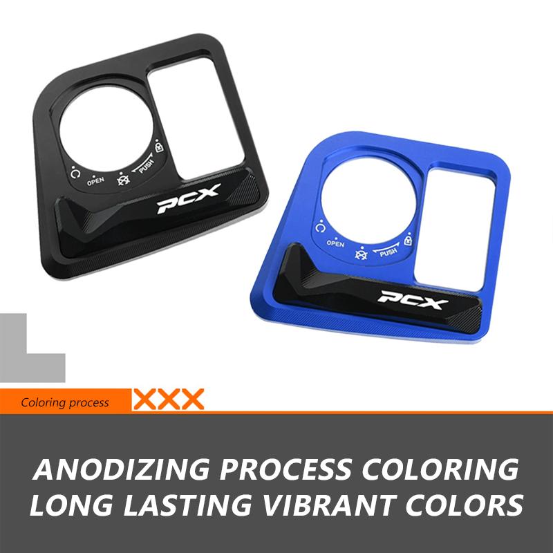 SEAMETAL PCX Accessories Ignition Switch Cover CNC Electric Door Lock Button Cover Protector For HONDA PCX125 PCX160 2021-2024