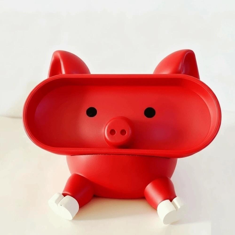 Portable Pink Piggy Glasses Case PLA Multi-functional Pig Stationery Storage Box Washable Dust-proof Eyewears Storage Box