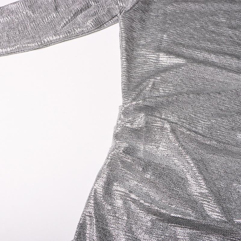 Sassy & Spicy 2025 Summer Shiny Off-Shoulder Slimming Top for Women