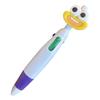 4-in-1 Cartoon Ballpoint Pen Cute Big Mouth Gel Pen with Multi-Color Ink Fun Writing Tool for Students Journaling