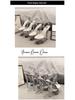 2025 Autumn Women's High Heel Pointed Toe Platform Sandals: Fashionable, Waterproof, Casual Wedding Banquet Shoes.