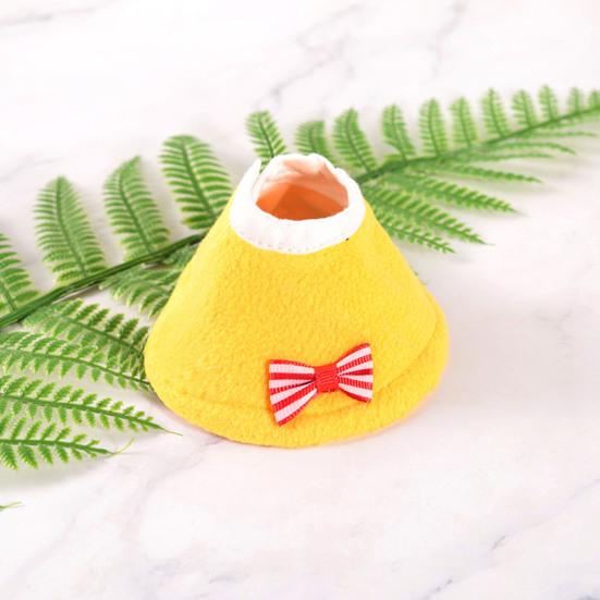 Birds Cone Collar Parrots Anti-bite Elizabethan Collar with Bow Feather Plucking Prevention Wound Healing Safety Protective Recovery Cone for