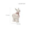 LED Light-up Decor for Christmas, Mini Ceramic Snowman Santa Reindeer Ornament