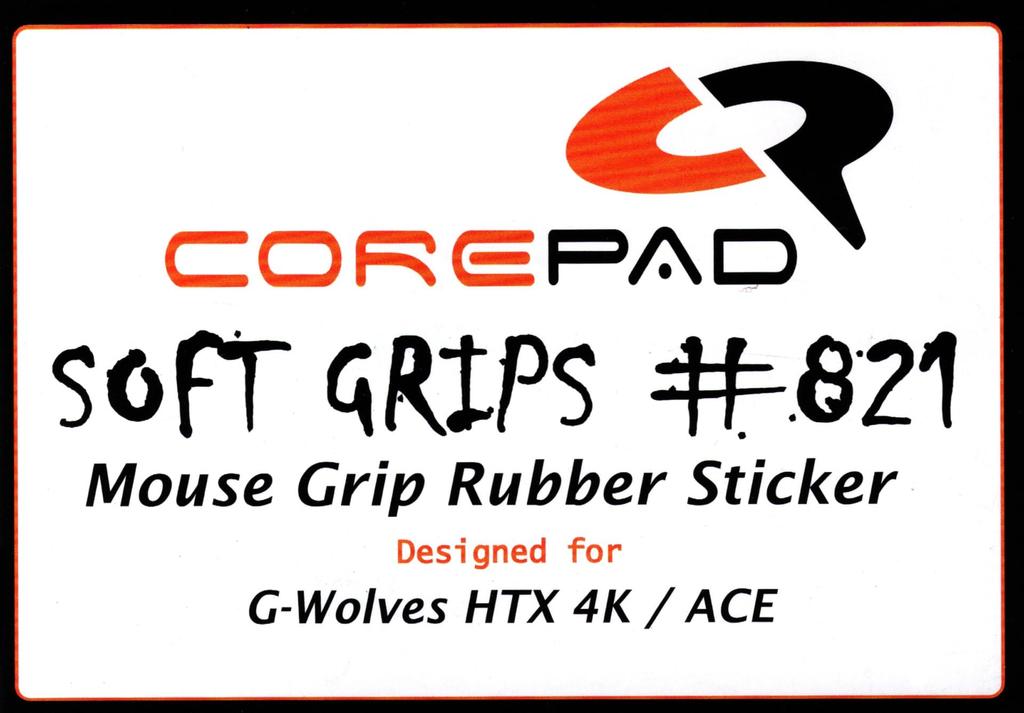 Corepad Soft Grips for G-Wolves HTX 4KACE (1 set, Black)