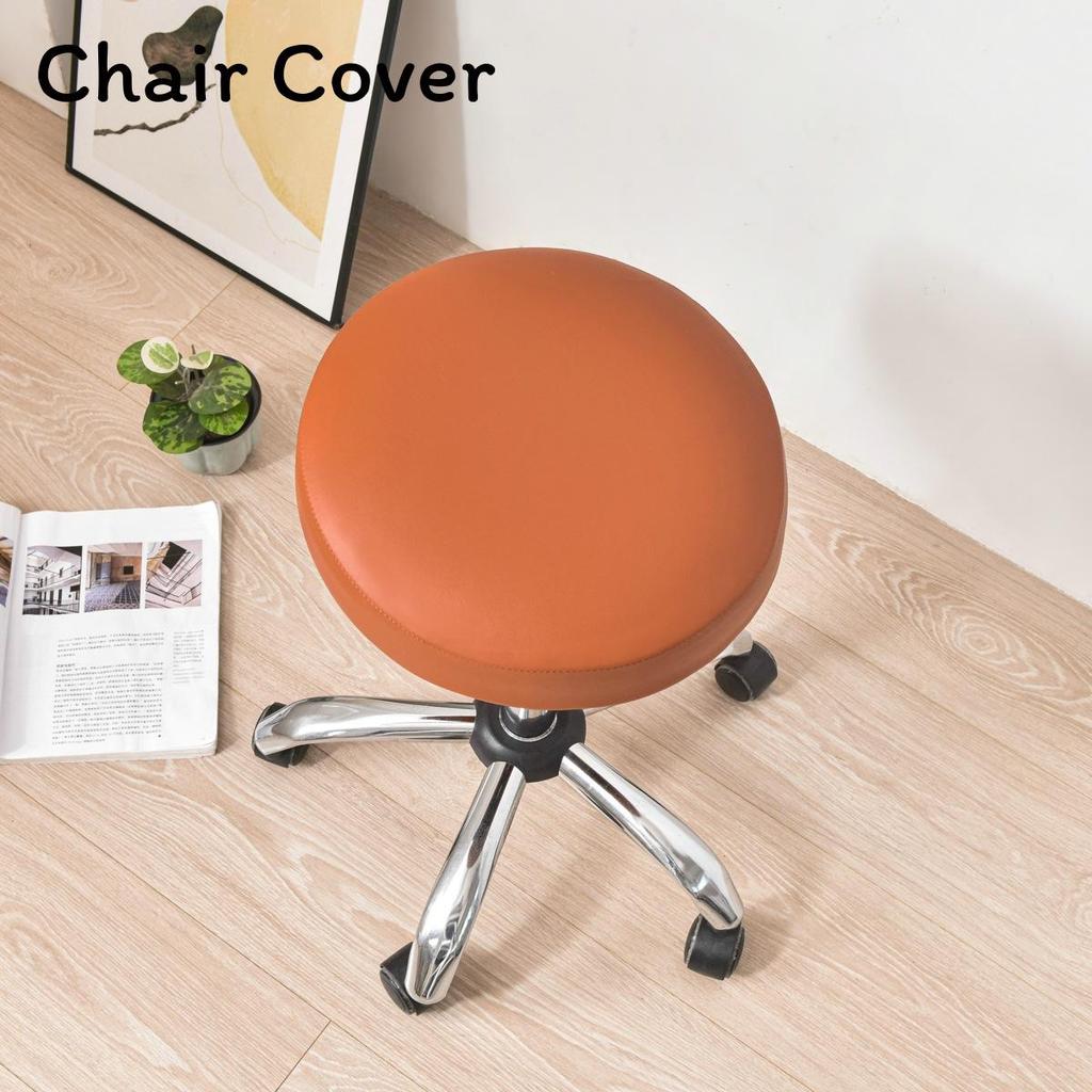 Modern Minimalist Polyester Round Waterproof Chair Cover For Hotel Dining Room Decor