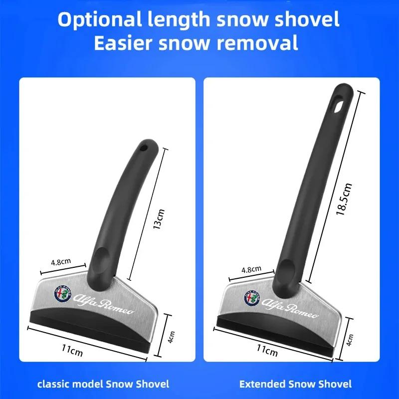 Car Stickers For Alfa Romeo Car Snow Shovel Defrosting Ice Scraper Tool Snow Removal For Alfa Romeo Giulia Stelvio Giulietta 156