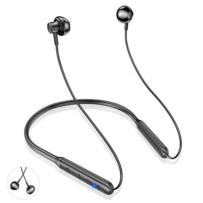 New for Neckband Earphones with 38 Hours of Continuous Playback and Bluetooth These Bluetooth Earphones Feature Bluetooth CVC Noise Fast and a