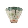 Chinese Kung Fu Tea Cup Lotus Graphic Tea Tasting Cups Assorted Color Ge Kiln Ceramic Tea Cup  Gift