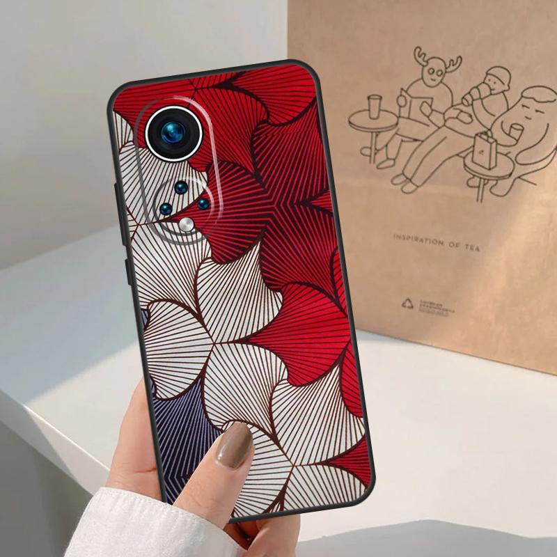 African Wax Pattern Fabric For Honor Magic 7 Lite 5 6 8 Pro Case For Honor 400 200 90 70 50 X8c X8b X9a X9b X9c X9d Win