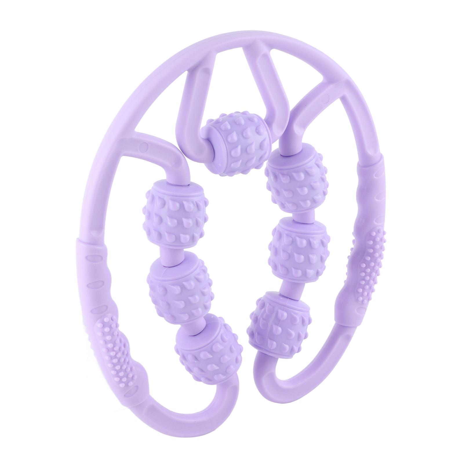 

U-образный роликовый массажный ролик для триггерных точек, 7 колес, роликовый массаж для икр, ног, рук, расслабление мышц