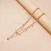 Zircon Star Pearl Pendant Necklace for Women Exquisite Multi-Layer Choker Stackable Collarbone Chains Vintage Versatile Jewelry