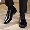 Men's 2025 Waterproof Leather Business Casual Shoes - British Style, Soft Sole