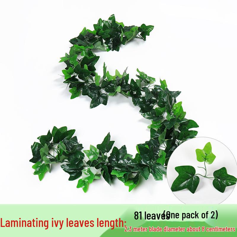 Rattan Vine Decorative Fake Leaves for Ceiling and Pipe Covering