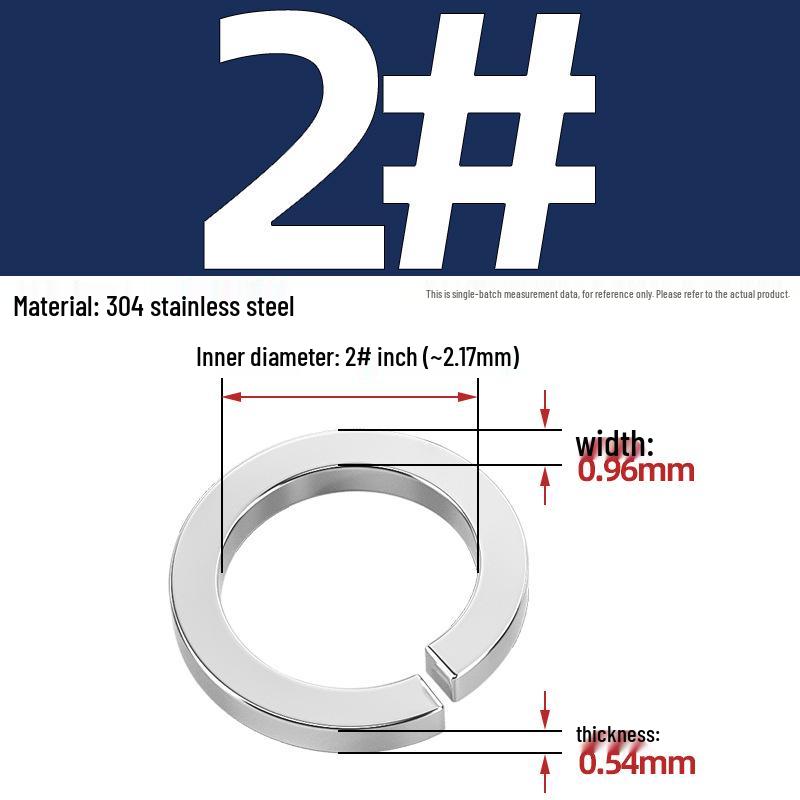 US UK Standard 304/316 Stainless Steel Anti-Loosening Spring Lock Washer