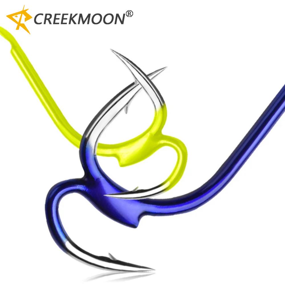 

10 шт./лот 5#-12# Высокоуглеродистая сталь Рыболовный крючок Двойной с высокой прочностью Острый Карп Боевой С зазубринами Двойной рыболовный крючок 12 жёлтый