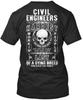 Civil Engineer- Engineers Are The Hardest Workin TTshirt Made In USA S To 5XL