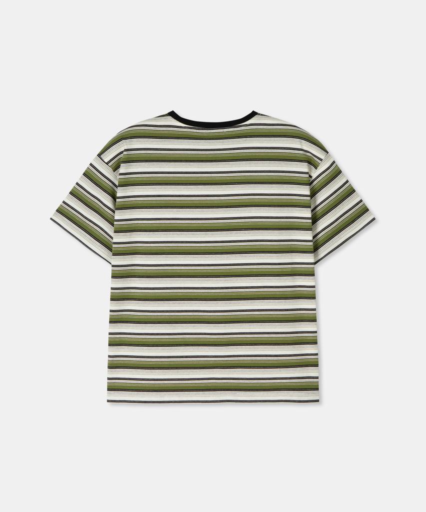 Diaendeukweseucheon Multi Stripe T-Shirt / Khaki