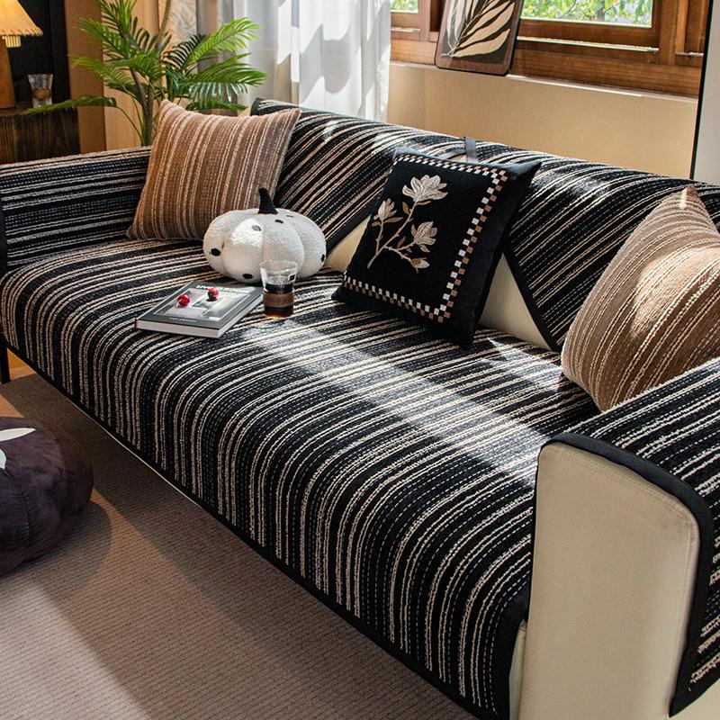New Sofa Cushion, Universal In All Seasons, Non-Slip And Dirt-Resistant Armrest Towel, High-Grade Chenille Sofa Cover Seat Cushion