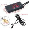 Temperature Meter Water Tank Retrofit 0~120°C Monitor Red Blue Indicator Warning 12V Motorcycle Thermometer With Sensors