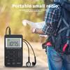 Portable Radio FM/AM Dual Band Stereo Digital Portable Mini Radio Receiver with LCD Display Rechargeable BatteryJAS