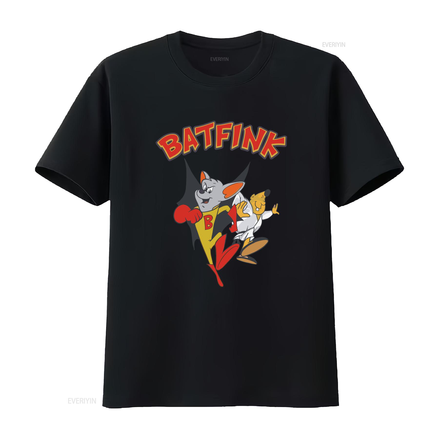 

BATFINK Saturday Morning Cartoon T Shirt for Cereal Fans Bat Fink Karate Design vintage Washed Breathable designer clothes 4XL