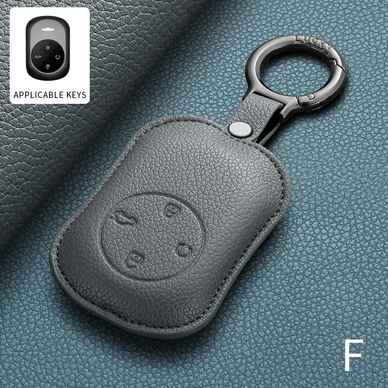 

Leather Car Remote Key Case Cover For Chery Fulwin A8L A9L T9 T10 T11 T8 X3 X3L Auto Keychain Protector Shell Holder Accessories