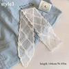 Girl's Ribbon Lace Bow Hair Rope Ballet Style Sweet Ponytail Holder Hair Scrunchies Lace Hair Scarf Wraps Fashion Lace Necklace