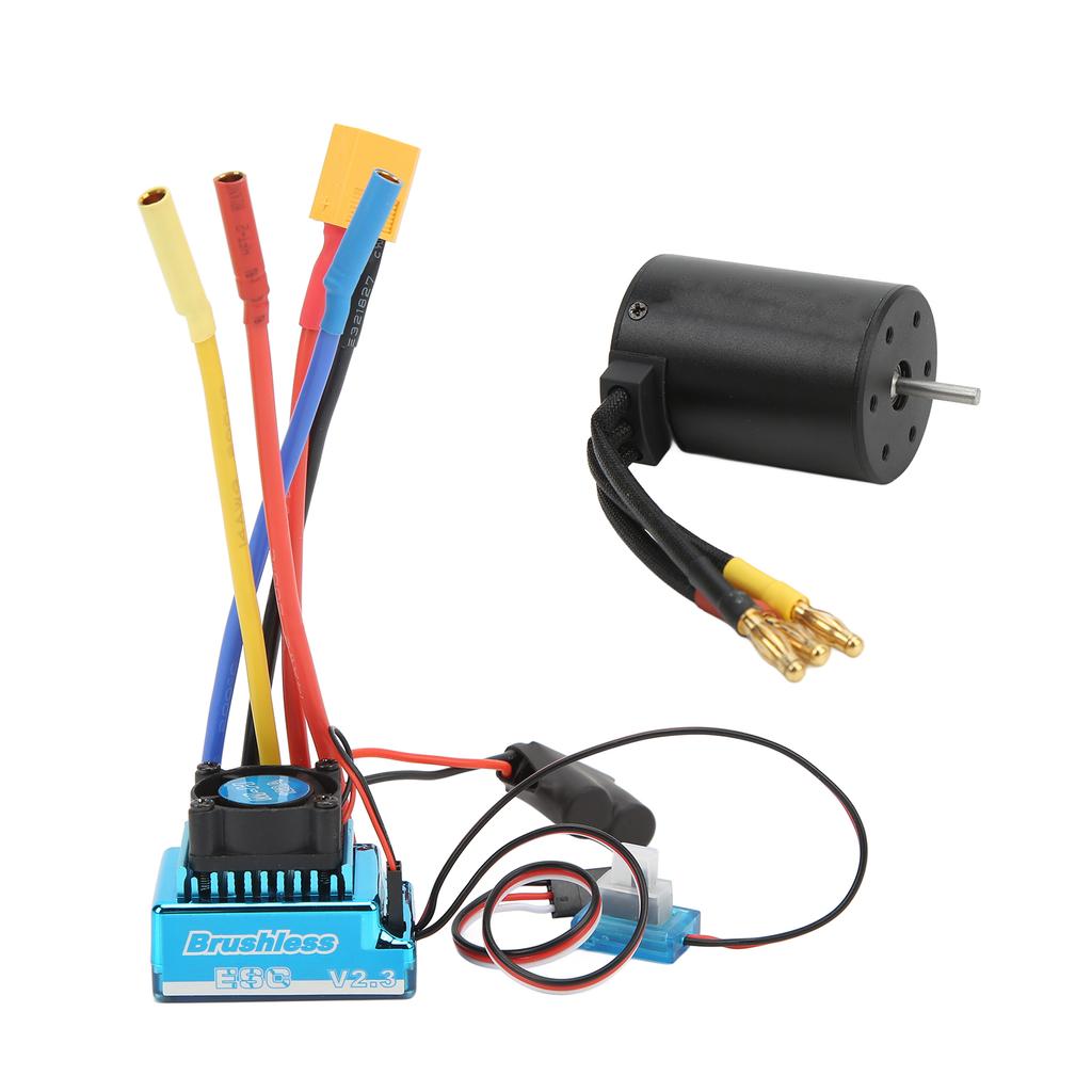 3650 2300KV Bürstenloser Motor mit 120A Bürstenlosem ESC Elektronischer Geschwindigkeitsregler für 18 110 RC Auto