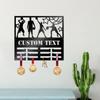Basketball Metal Wall Art Personalized Iron Plaque Key Holder Living Room Teen Bedroom Decor