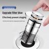 Stainless Steel Pop-up Drain Stopper with Anti-odor Mesh Filter