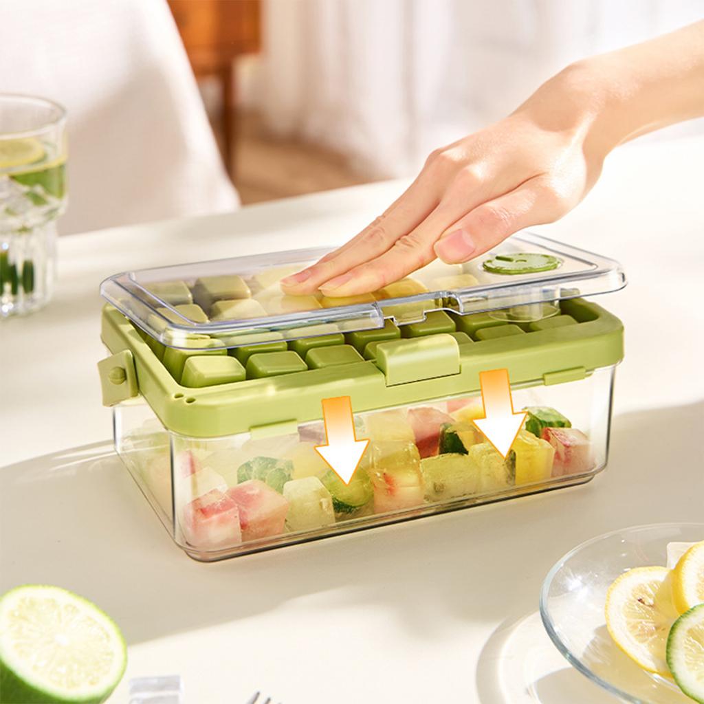 Silicone Ice Cube Trays Ice Cube Tray Lid Widened Soft Silicone Handle