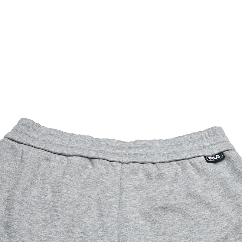 Fila Original Drawstring Womens Fleece Pants Fashion Simple Warm Loose Straight Casual Pants Women Pants Cartier-Flower-Gray F51W549602FMG