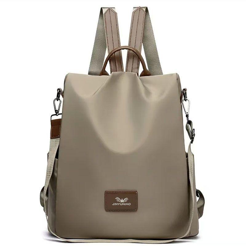 

Oxford cloth women s backpack 2025 new fashion versatile large capacity backpack commuter bag anti-theft schoolbag хаки