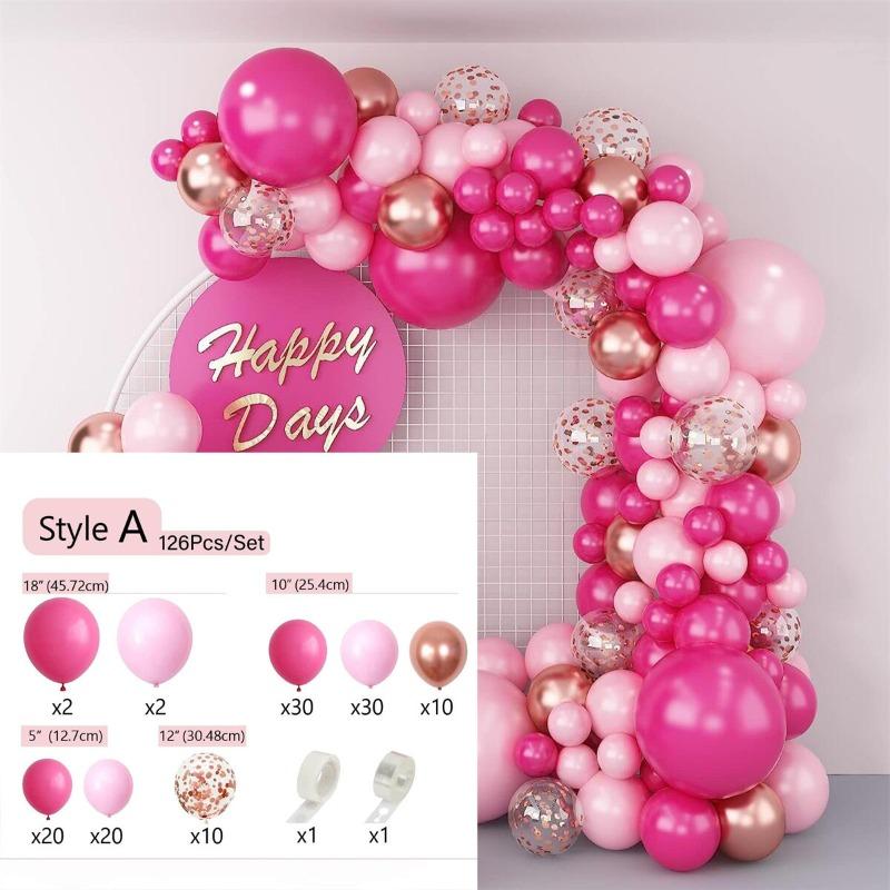 Balloon Party Birthday Wedding Balloon Set Decoration Scene Arrangement Background Wall Balloon Chain