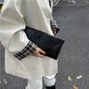 New Bright Leather Autumn Solid Color Trend Personality Large Capacity Crocodile Pattern Fashion Hand Envelope Bag Women