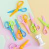 Kids' Colorful Safe Plastic Scissors for DIY and Kindergarten Crafting Projects
