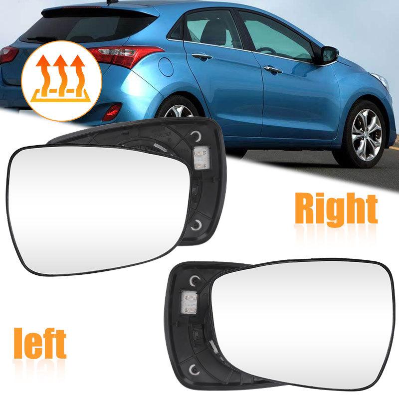 Left/Right Rearview Mirror Glass Convex With Base For HYUNDAI i30 GD 2012 2013 2014 2015 2016 2017 Door Wing Rear Mirror Glass