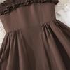 Girls' Fashion Dress Summer Children's Strapless Halter Neck Lace Sweet-Style Dress
