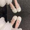 Mary Jane Shoes Flat Single Shoes Women's Summer New Outer Wear with Skirt Soft Sole Soft Surface Comfortable Women's Shoes