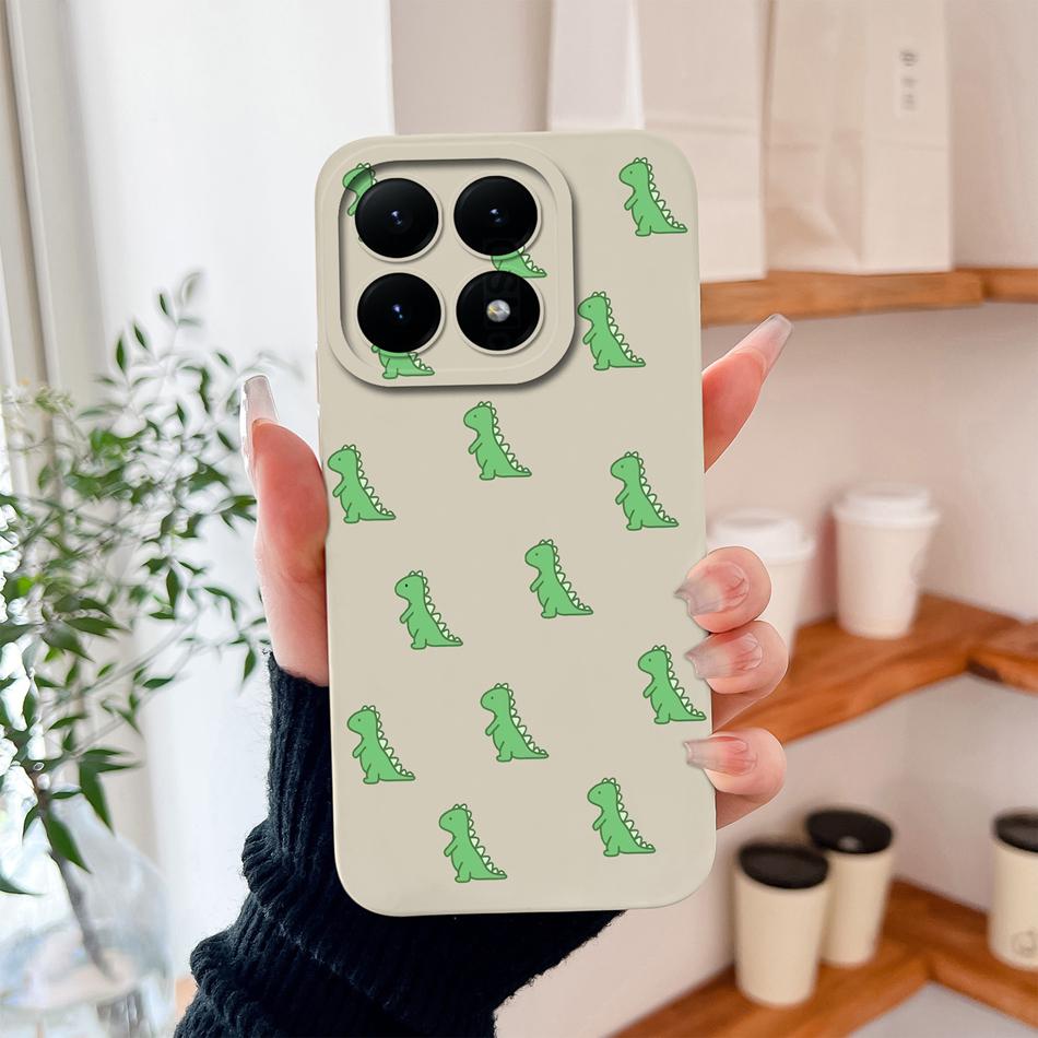 For Xiaomi 15T Pro Case For Xiaomi 17 Pro Max Cartoon Phone Back Cover Full Protection Soft Liquid Silicone Shockproof Bumper