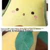 Kawaii Avocado Banana Carrot Mushroom Large Plush Pillow, Soft Stuffed Fruit Vegetable Plushie Toy Gift