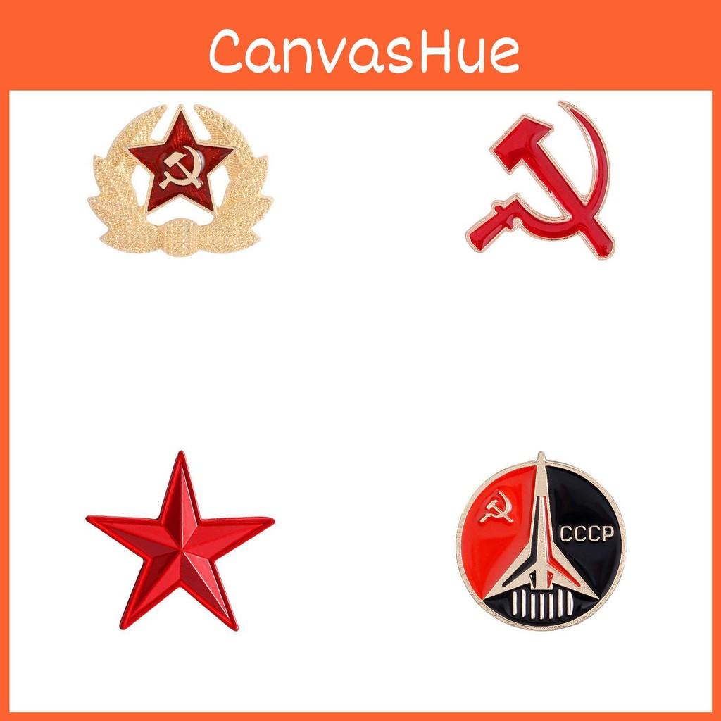 Star Unique Fivepointed Scythe Pin Made From Durable Alloy With Vibrant Enamel Finish